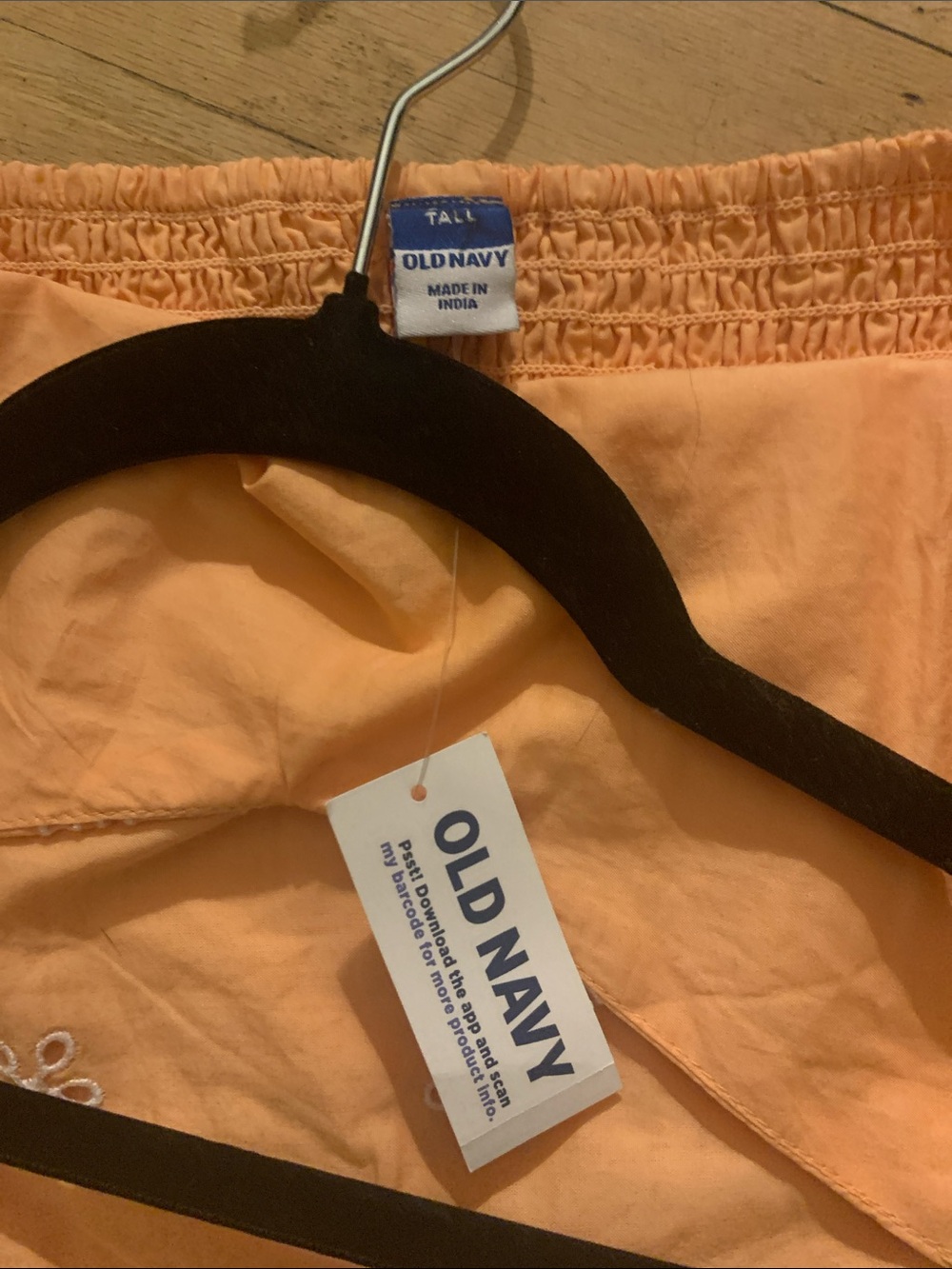 Peach Embroidered Eyelet Sundress - Picture 4 of 4